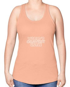 world is okayest uncle 697# - uncle -Racerback Tank