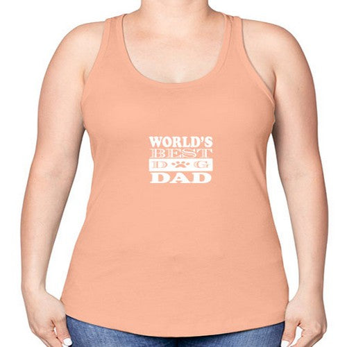 world's best dog dad 247# - dogs -Racerback Tank