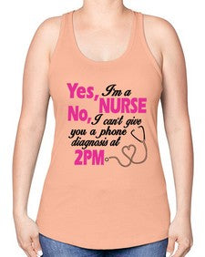 yes im a nurse 1672# - nurse -Racerback Tank