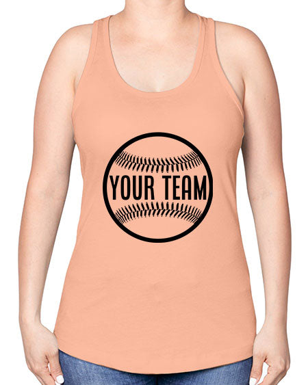 your team 2270# - softball -Racerback Tank