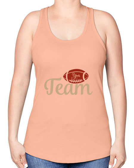 your team 2271# - softball -Racerback Tank