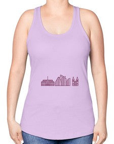 Aarhus 264# - cities -Racerback Tank