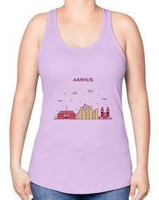 Aarhus 265# - cities -Racerback Tank