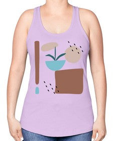 Abstract Shape 189# - art pop art -Racerback Tank