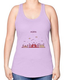Agra 278# - cities -Racerback Tank
