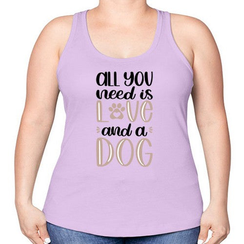 All You Need Is Love Style 36# - dogs -Racerback Tank