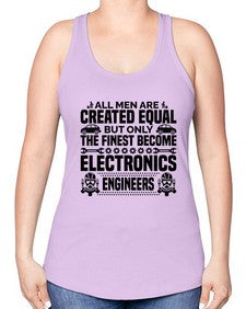 All men are created Style 569# - engineer -Racerback Tank