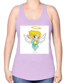 Angel 7# - cartoon general -Racerback Tank