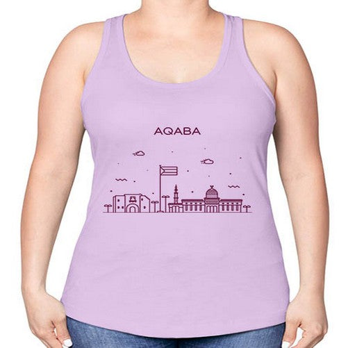 Aqaba 337# - cities -Racerback Tank