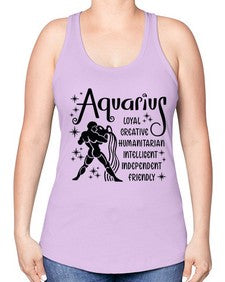 Aquarius 64# - aquarius -Racerback Tank