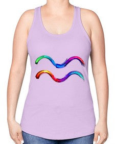 Aquarius 69# - aquarius -Racerback Tank