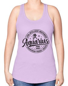Aquarius 71# - aquarius -Racerback Tank