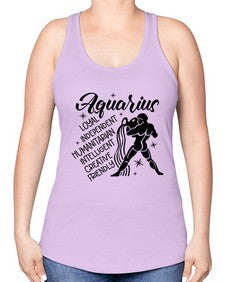 Aquarius 72# - aquarius -Racerback Tank