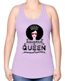 Aquarius queen 75# - aquarius -Racerback Tank