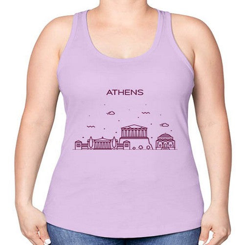Athens 366# - cities -Racerback Tank