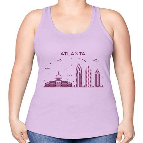 Atlanta 372# - cities -Racerback Tank