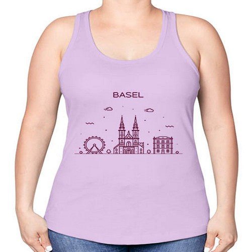 Basel 417# - cities -Racerback Tank