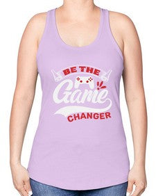 Be the game changer 3# - video games -Racerback Tank