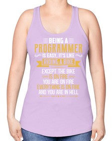 Being a Programmer 3# - computer -Racerback Tank
