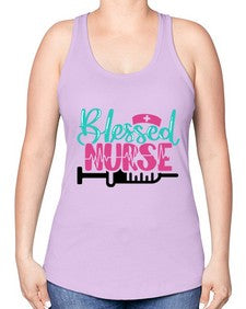 Blessed Nurse Style Style 628# - nurse -Racerback Tank
