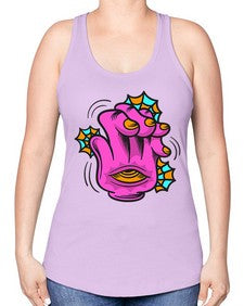 Bored high five 23# - cartoon general -Racerback Tank
