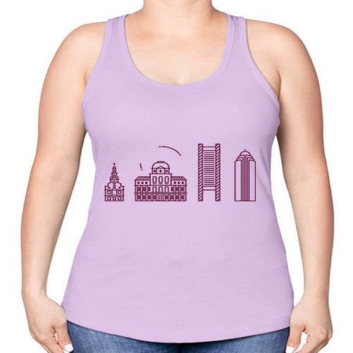 Boston 479# - cities -Racerback Tank