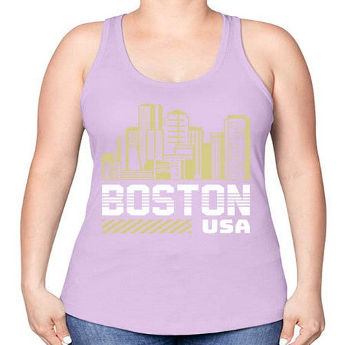 Boston 480# - cities -Racerback Tank