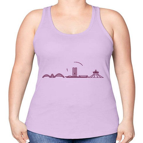 Brasilia 485# - cities -Racerback Tank