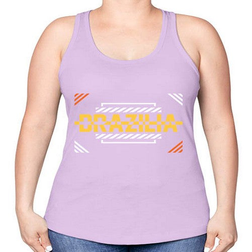 Brazilia 490# - cities -Racerback Tank