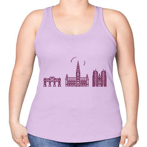 Brussels 507# - cities -Racerback Tank