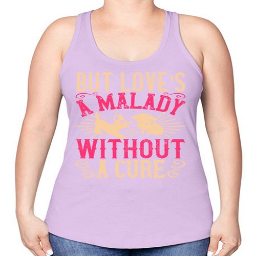 But loves a malady without a cure Style 6# - dogs -Racerback Tank