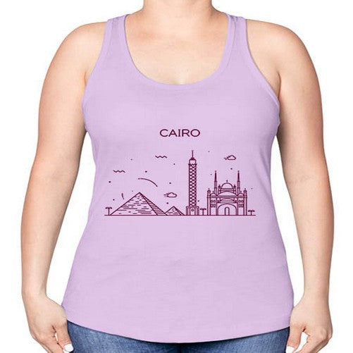 Cairo 526# - cities -Racerback Tank