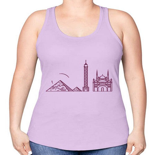 Cairo 527# - cities -Racerback Tank