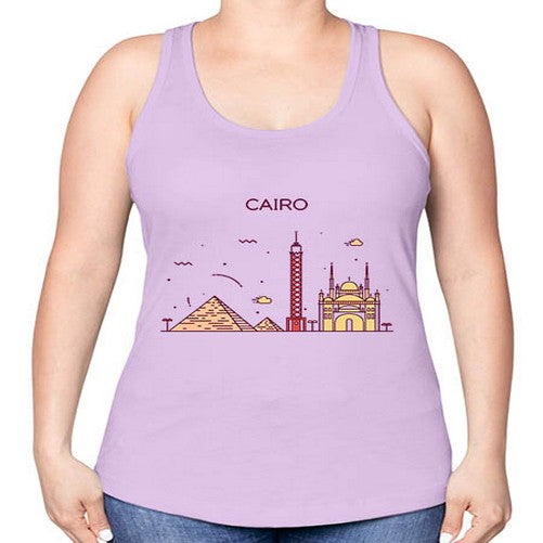 Cairo 529# - cities -Racerback Tank