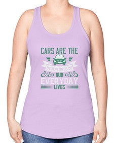 Cars are the sculptures of our everyday lives 3# - car -Racerback Tank