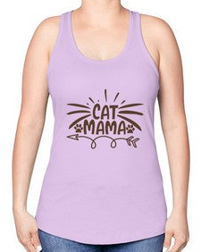 Cat Mama Style 5# - cats -Racerback Tank