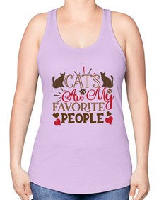 Cats Are My Favorite People Style 8# - cats -Racerback Tank