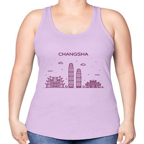 Changsha 553# - cities -Racerback Tank