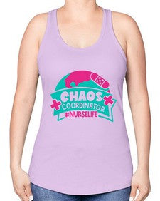 Chaos Coordinator Nurselife Style Style 654# - nurse -Racerback Tank