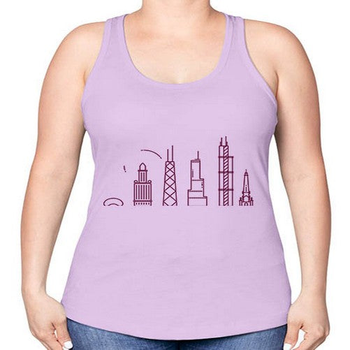 Chicago 570# - cities -Racerback Tank