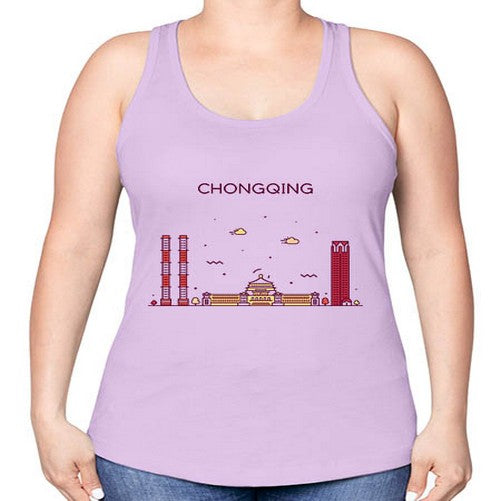 Chongqing 583# - cities -Racerback Tank