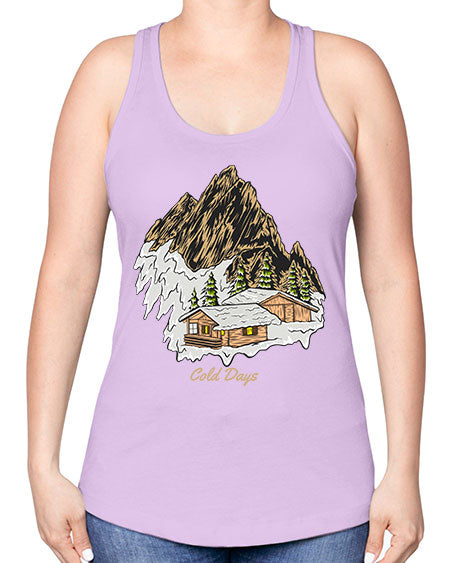 Cold Days 26# - nature -Racerback Tank