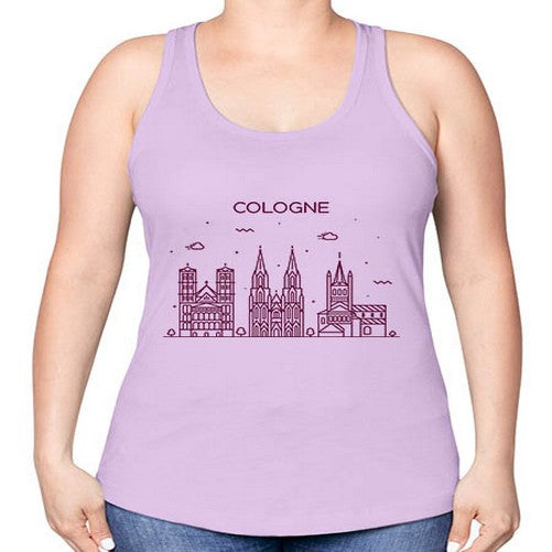 Cologne 593# - cities -Racerback Tank