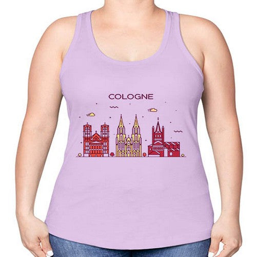 Cologne 595# - cities -Racerback Tank