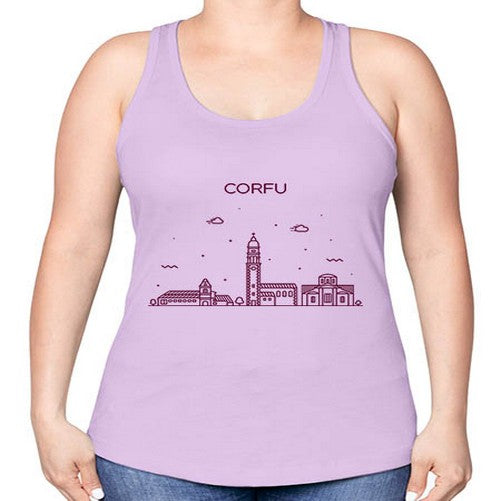 Corfu 627# - cities -Racerback Tank