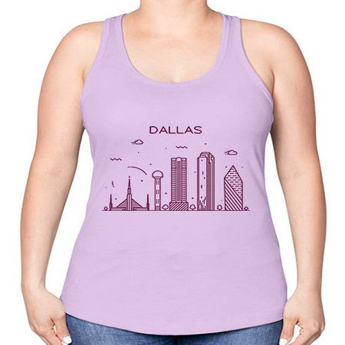 Dallas 643# - cities -Racerback Tank