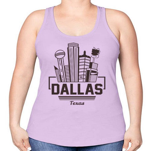 Dallas 645# - cities -Racerback Tank