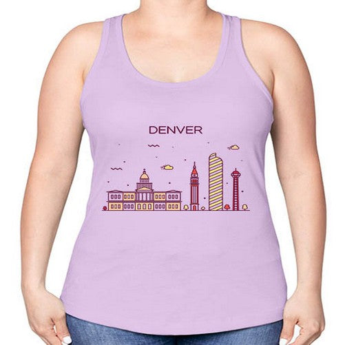 Denver 661# - cities -Racerback Tank