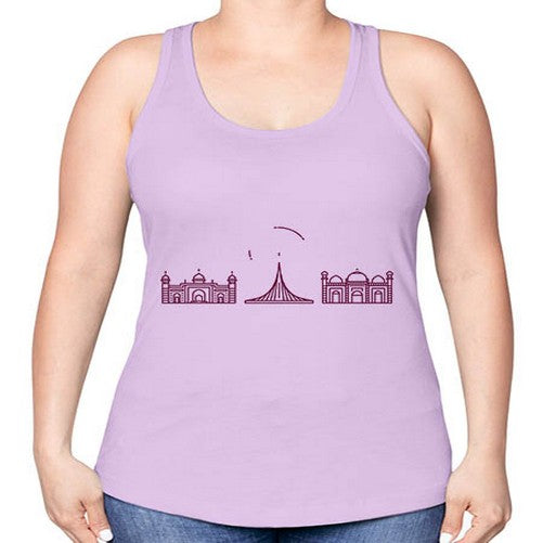 Dhaka 667# - cities -Racerback Tank
