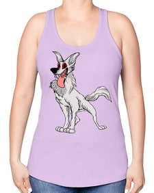 dog 109# - dogs -Racerback Tank